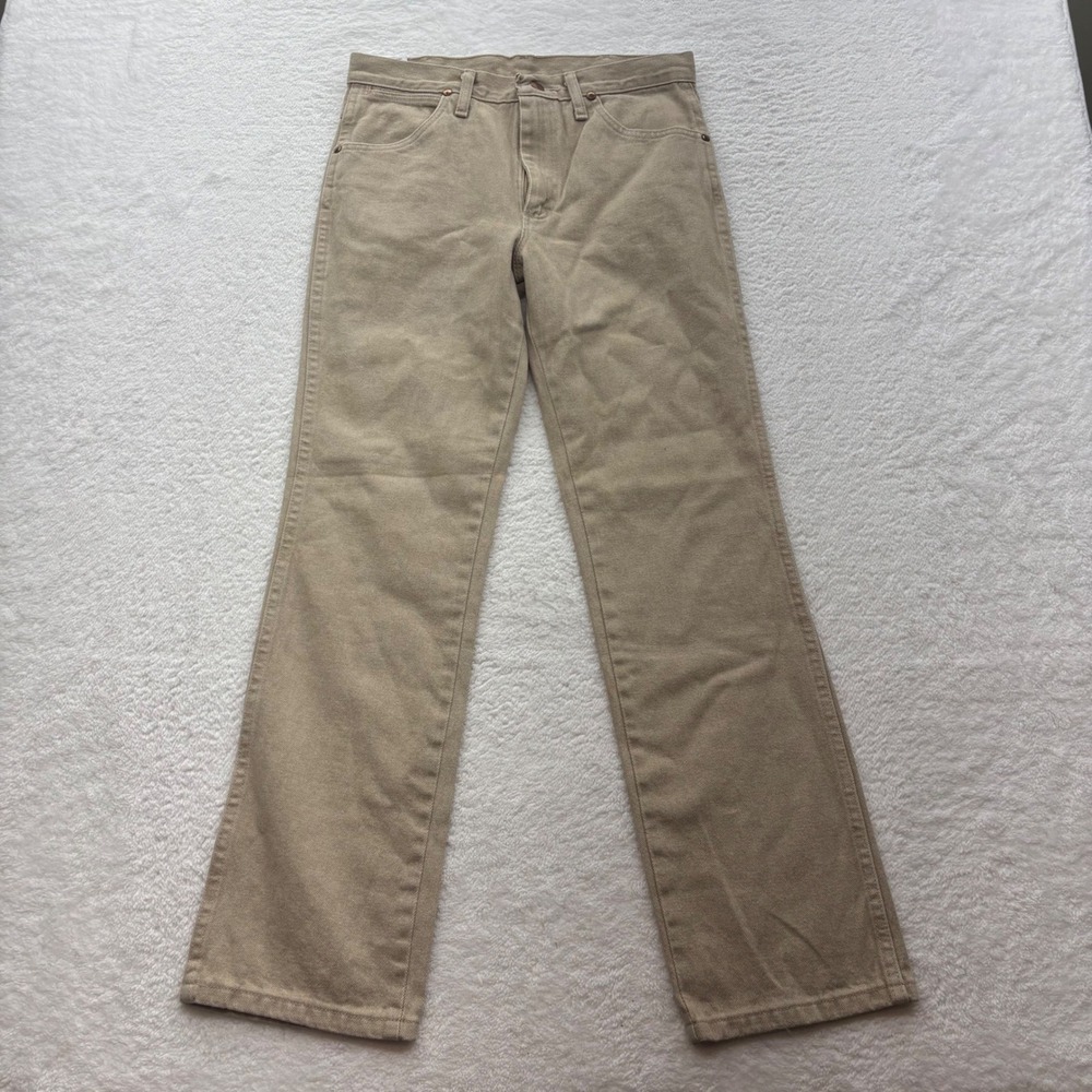 Wrangler Cowboy Cut Slim Fit Jeans 29x30 Tan Cotton Denim 936TAN Mens New